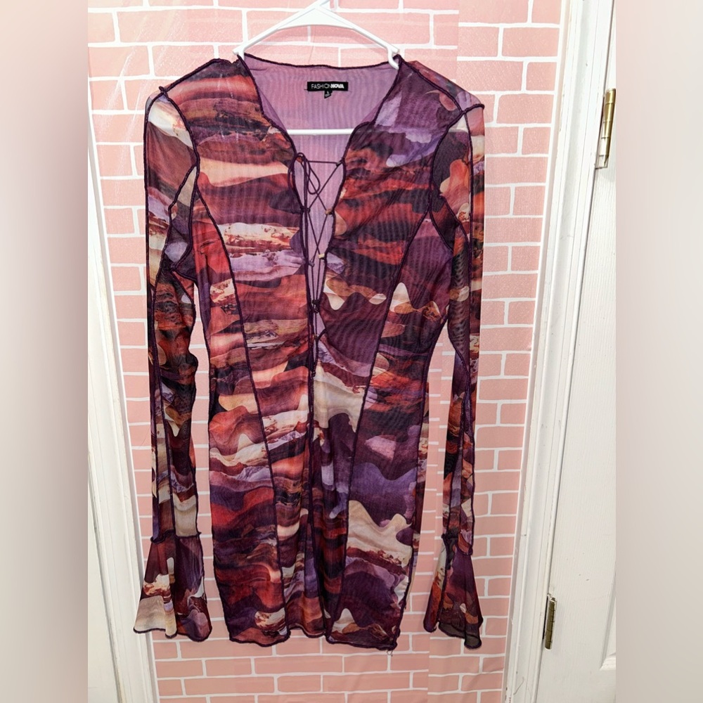 Fashion nova long sleeve mini dress